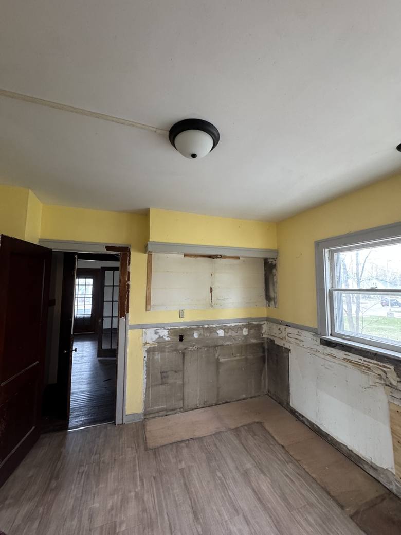 Kitchen demo after
