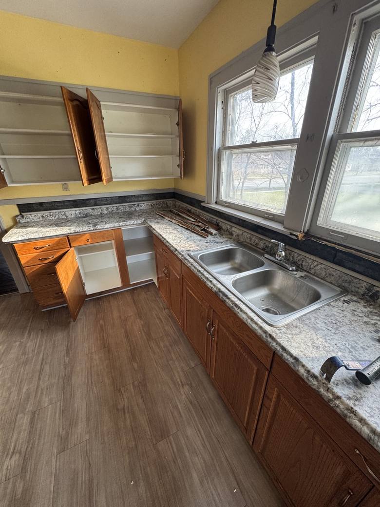 Kitchen demo before